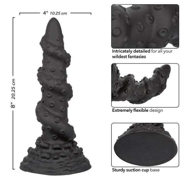 Monster Dong The Kraken Silicone Black Dildo