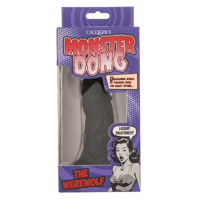 Monster Dong The Werewolf Black Silicone Dildo