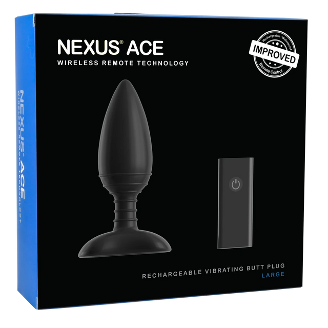 Nexus Ace Remote Control Butt Plug - Large