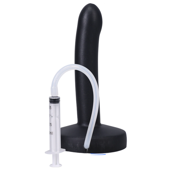 POP Slim Squirting Harness Compatible Dildo - Midnight