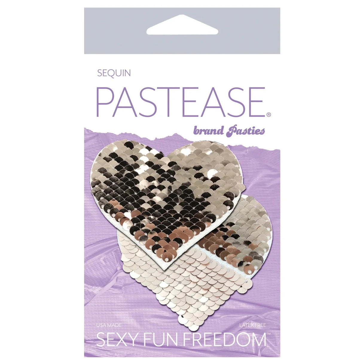 Pastease Color Changing Sequin Heart Nipple Pasties