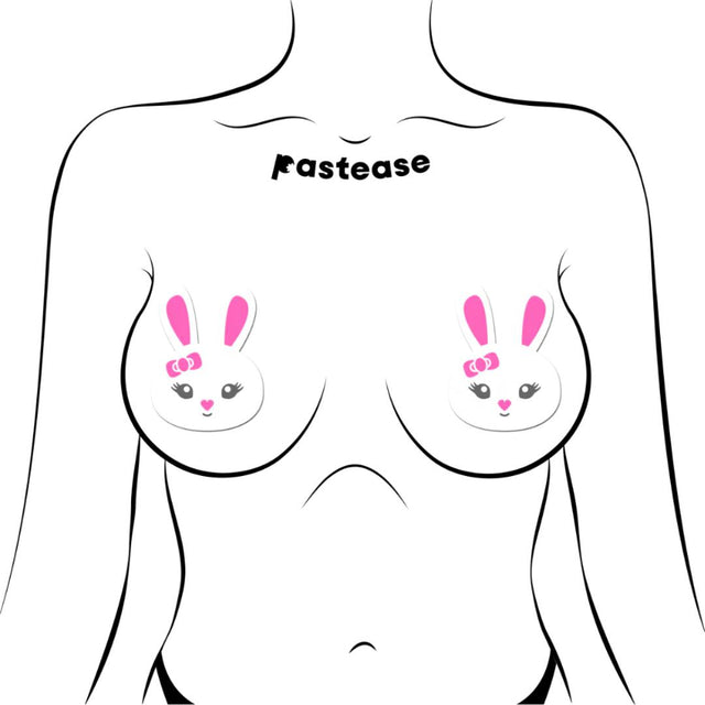 Pastease Cute White Bunny Nipple Pasties