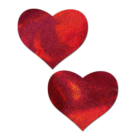 Pastease Liquid Red Heart Nipple Pasties