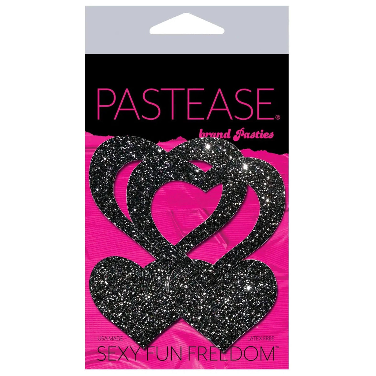Pastease Peek-a-Boob Glitter Frame & Center Nipple Pasties