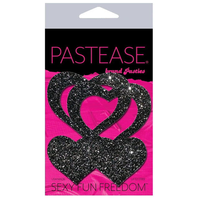 Pastease Peek-a-Boob Glitter Frame & Center Nipple Pasties