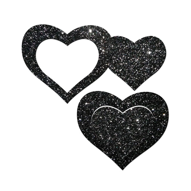 Pastease Peek-a-Boob Glitter Frame & Center Nipple Pasties