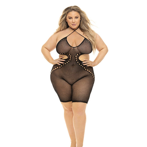 Pink Lipstick Fill Me In Bodystocking