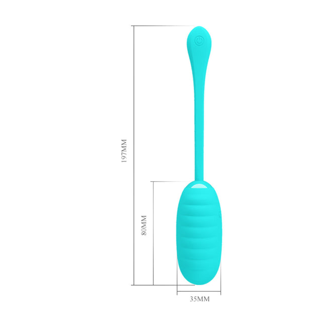 Pretty Love Kirk Silicone Rechargeable Egg Vibrator