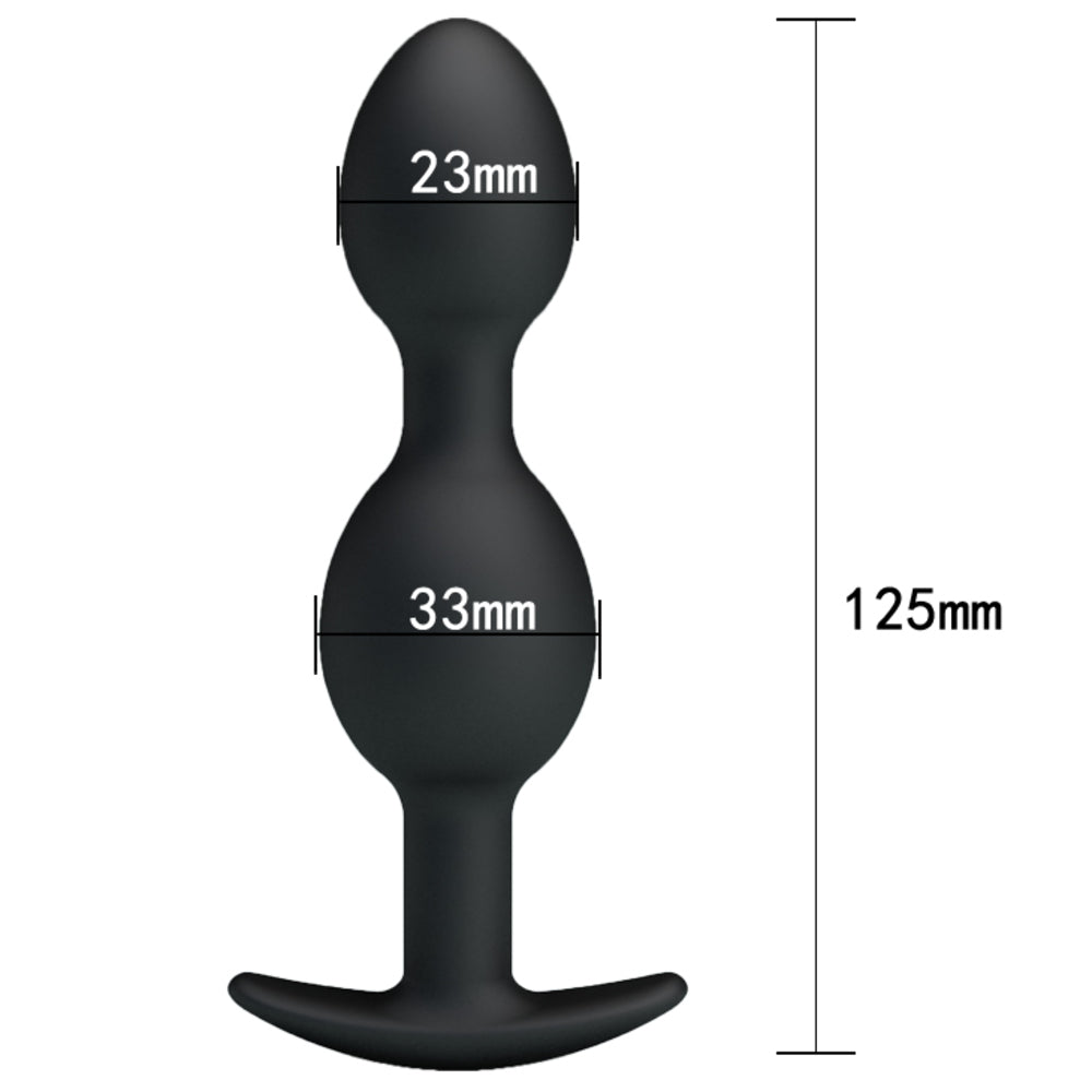 Pretty Love Silicone Anal Plug with Weighted Balls