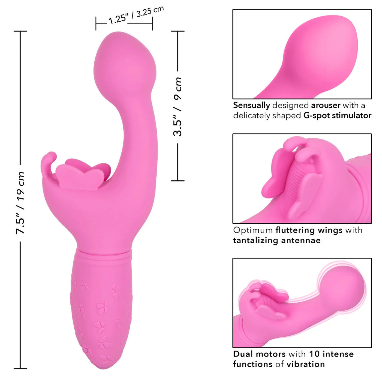 Rechargeable Butterfly Kiss Vibrator