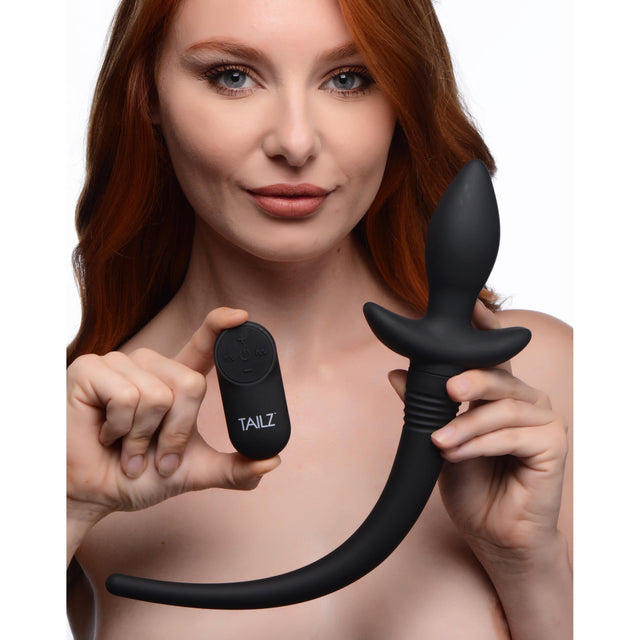 Remote Control Wagging and Vibrating Puppy Tail Anal Plug
