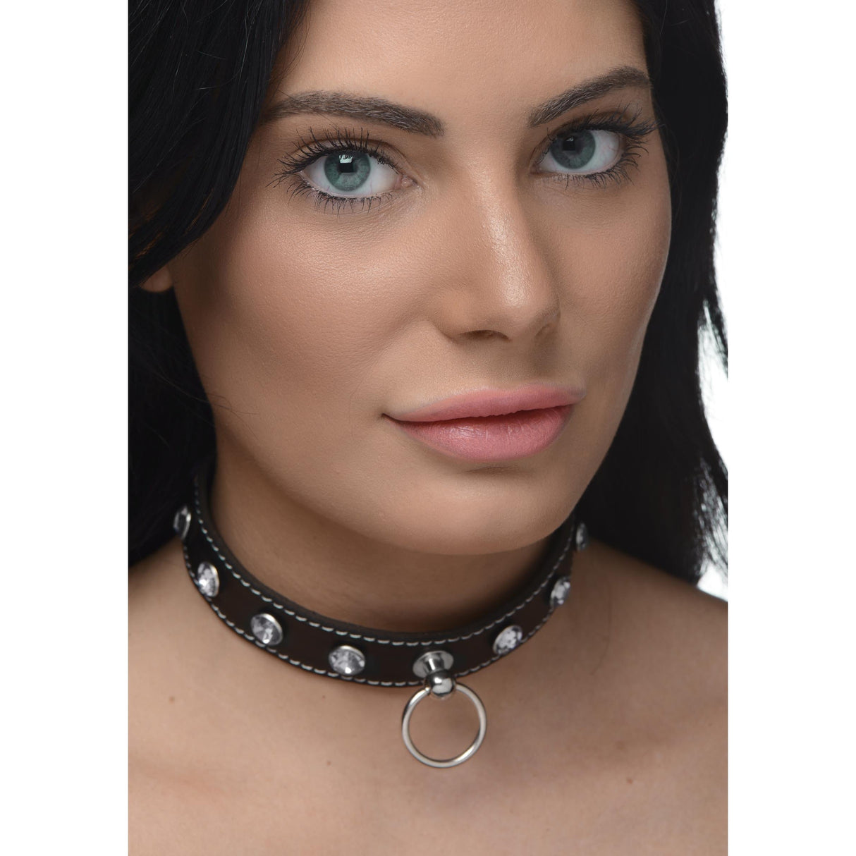 Rhinestone Choker with O-Ring