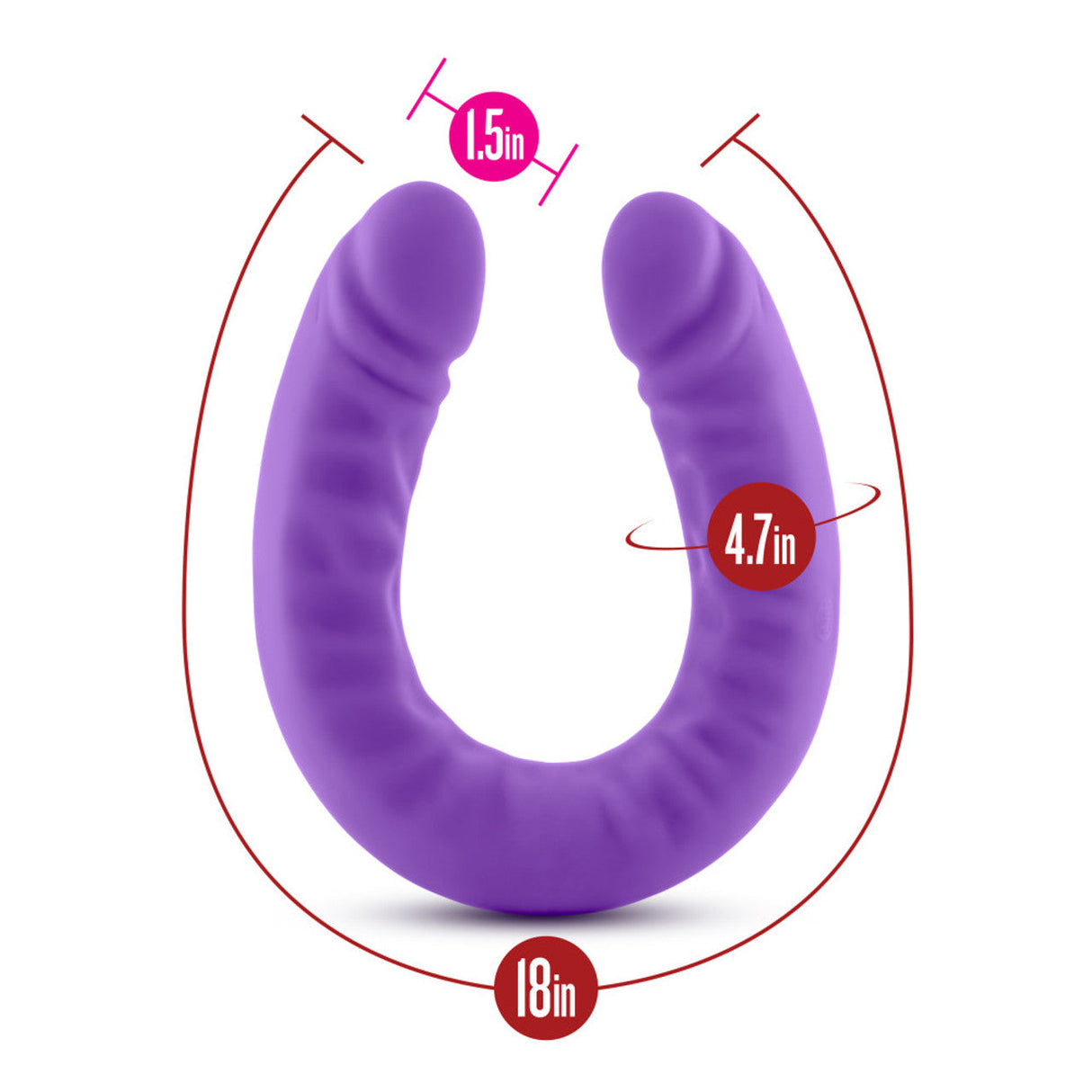 Ruse 18 Inch Silicone Double Dildo