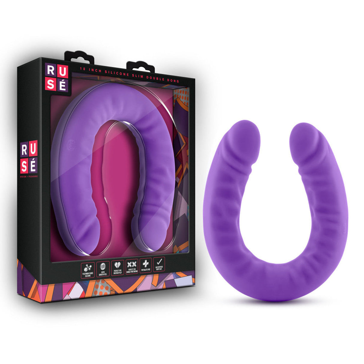Ruse 18 Inch Silicone Double Dildo