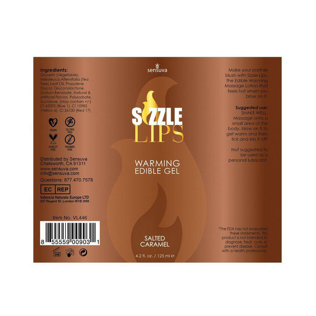 Sensuva Sizzle Lips Edible Warming Gel