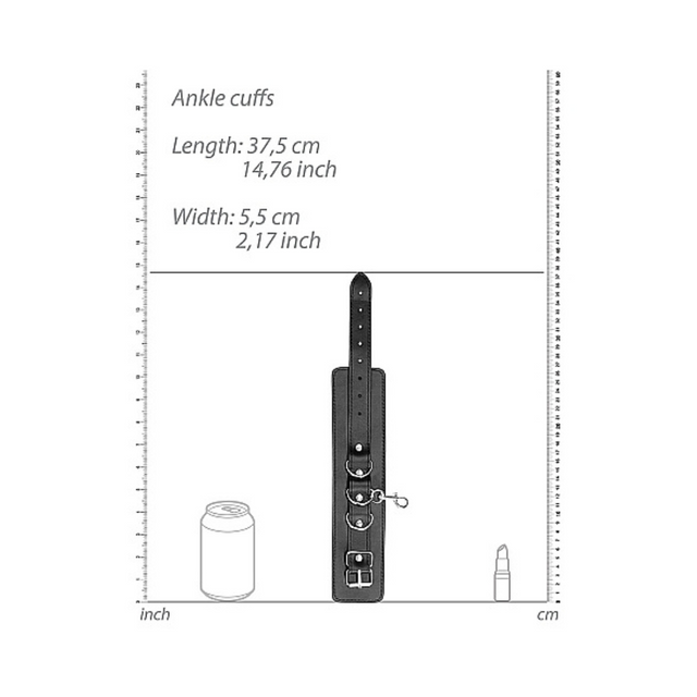 Shots Ouch Leather Hand and Leg Cuffs