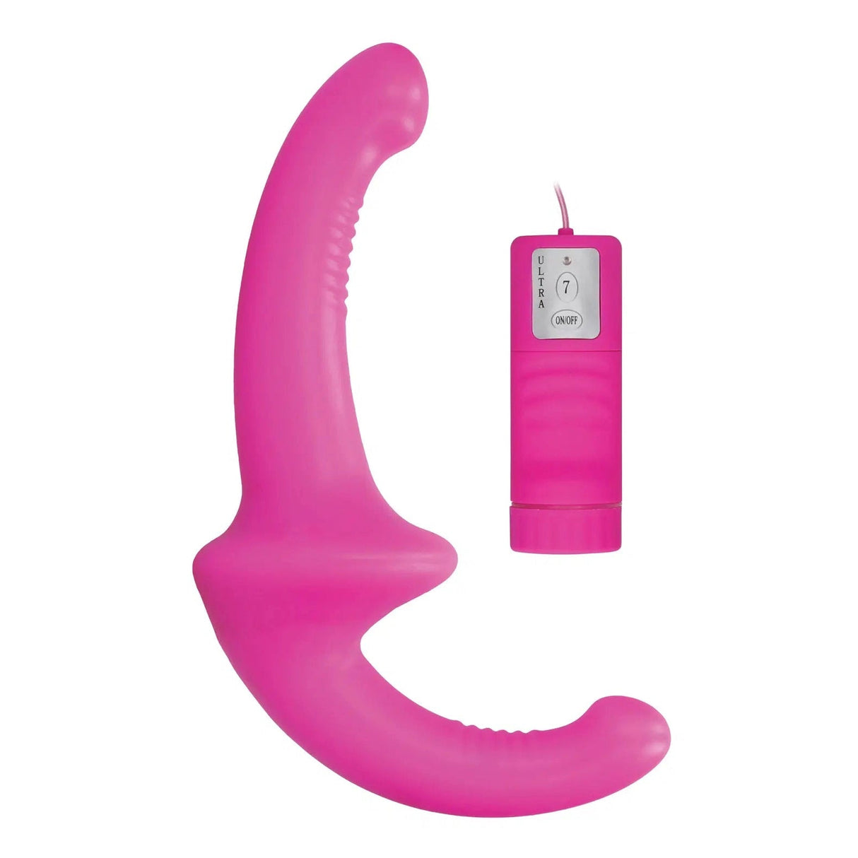 Shots Ouch Vibrating Silicone Strapless Strap-on