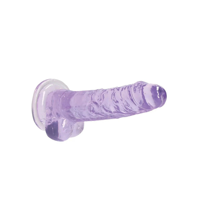 Shots Realrock Realistic Crystal Clear Dildo with Balls