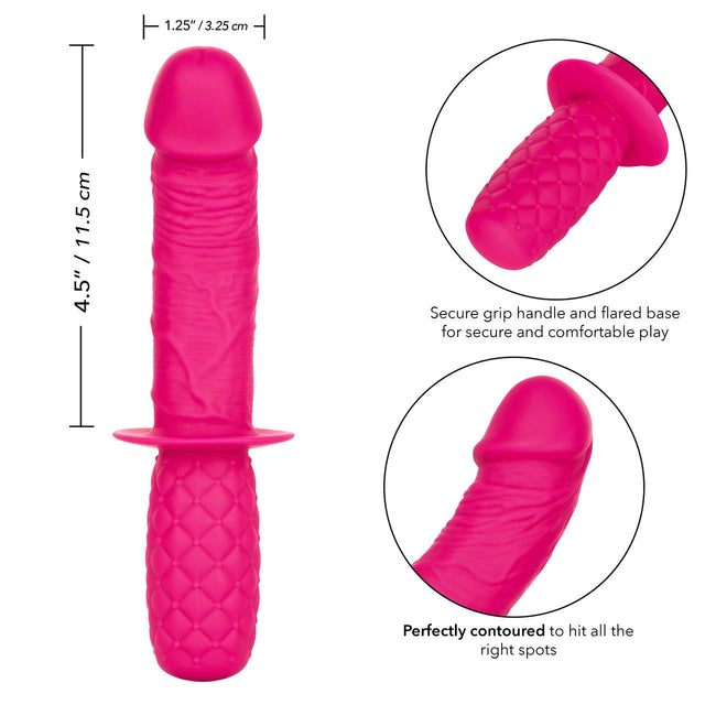 Silicone Grip G-Spot Thruster Dildo