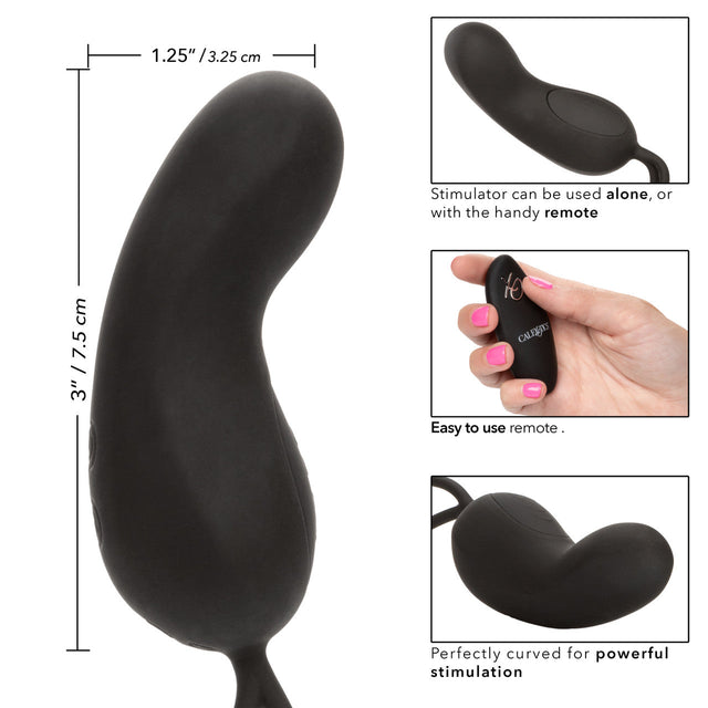 Silicone Remote Rechargeable Curve Vibe