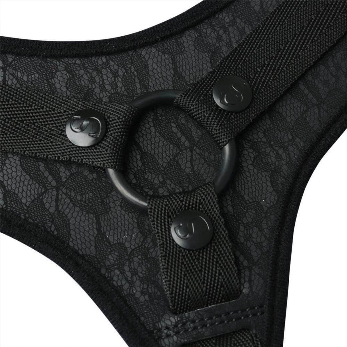 Sincerely Black Lace Strap-On Harness