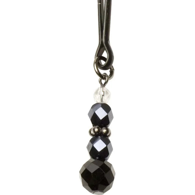 Spartacus Black Beaded Tweezer Clit Clamp