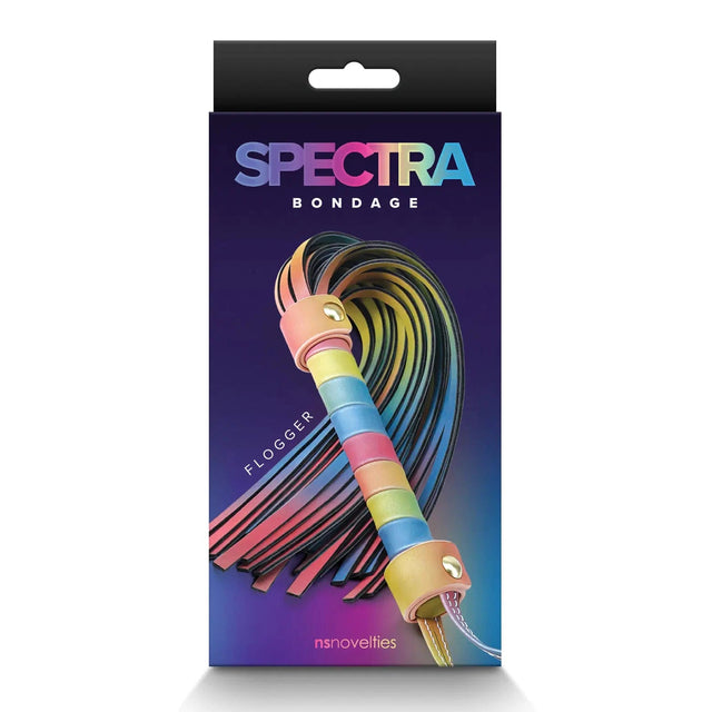 Spectra Bondage Rainbow Flogger