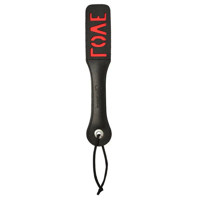 Sportsheets Leather LOVE Impression Paddle