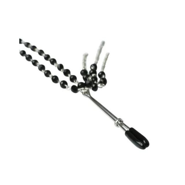 Sportsheets Midnight Black Jeweled Nipple Clips