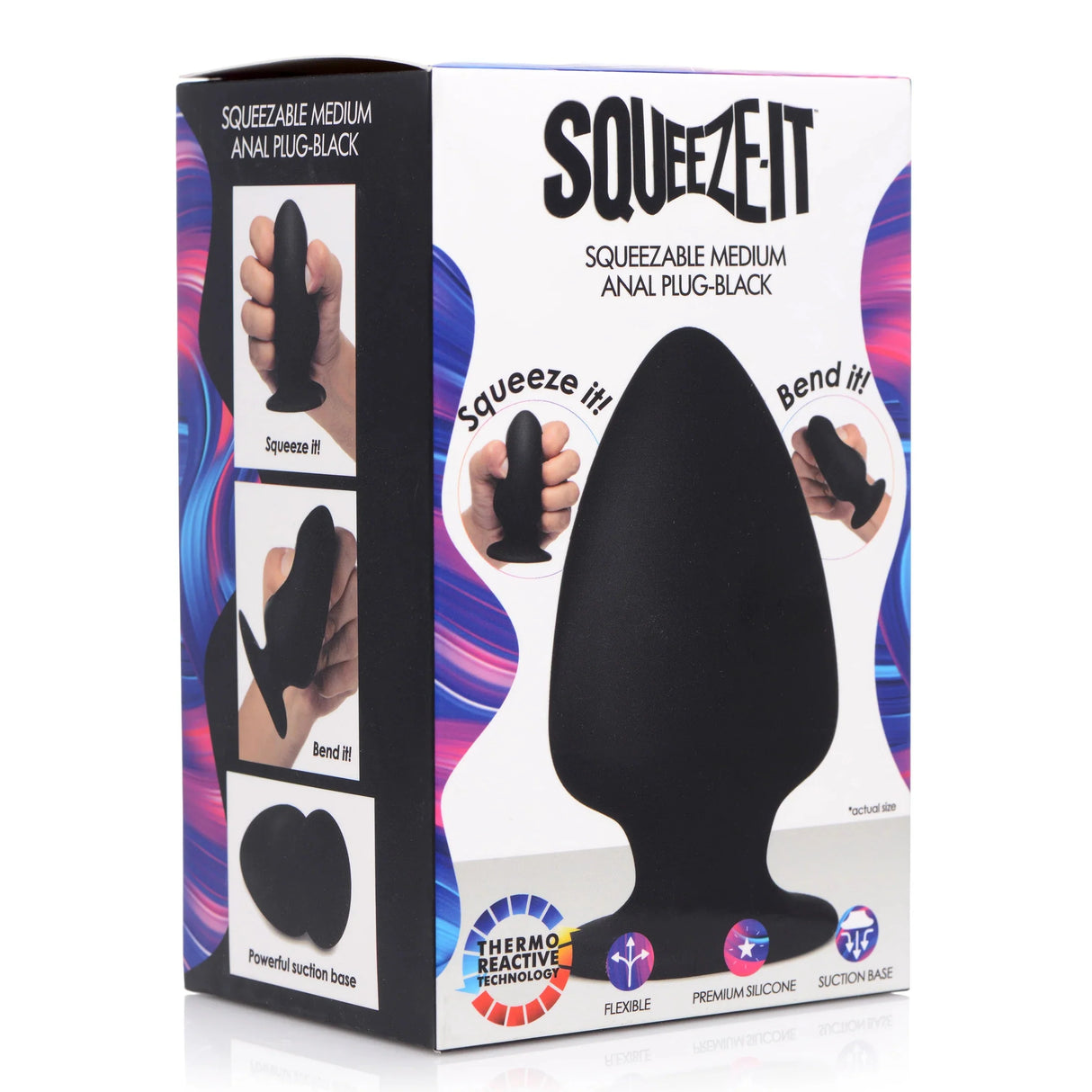 Squeezable Medium Silicone Anal Plug