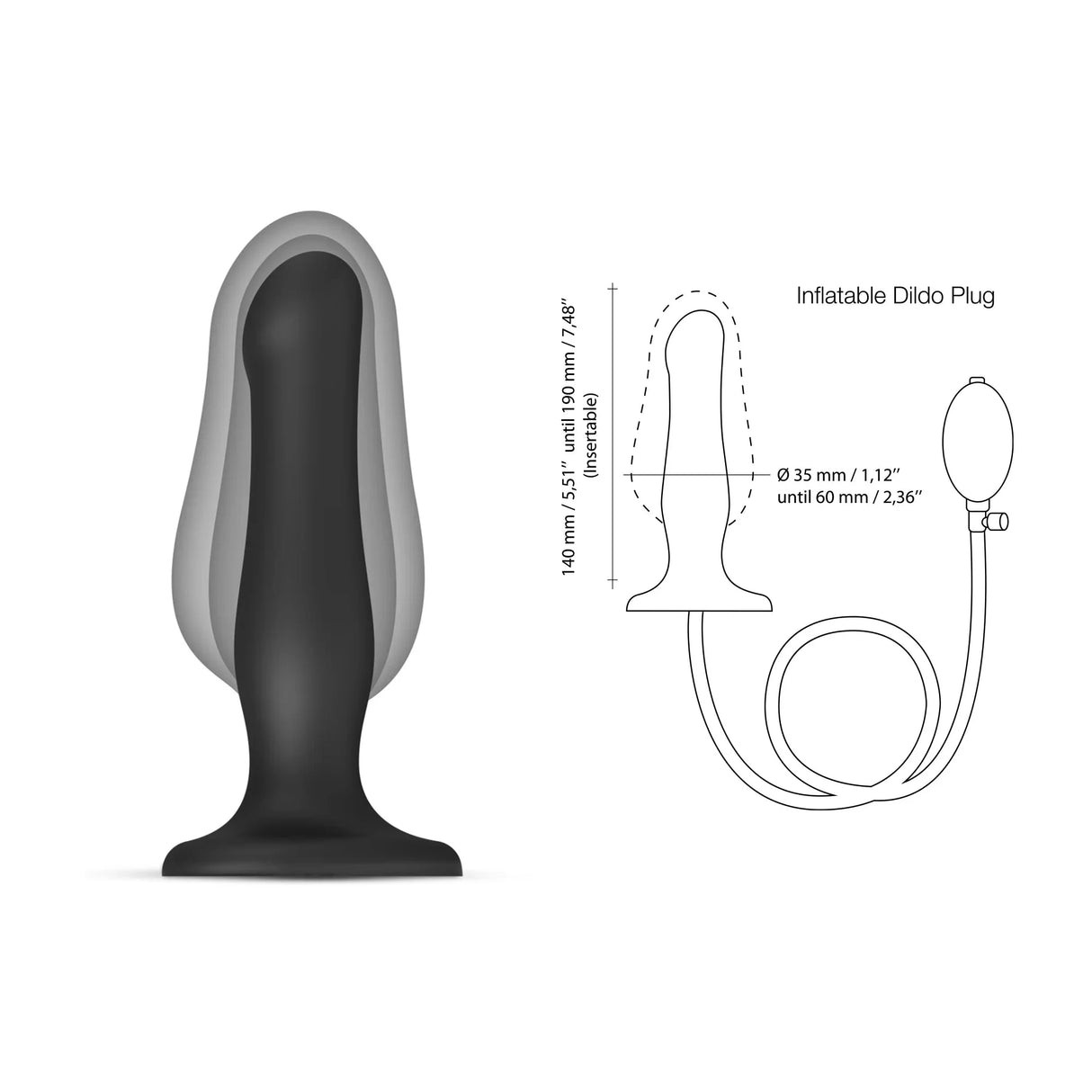 Strap-On-Me Inflatable Dildo Plug