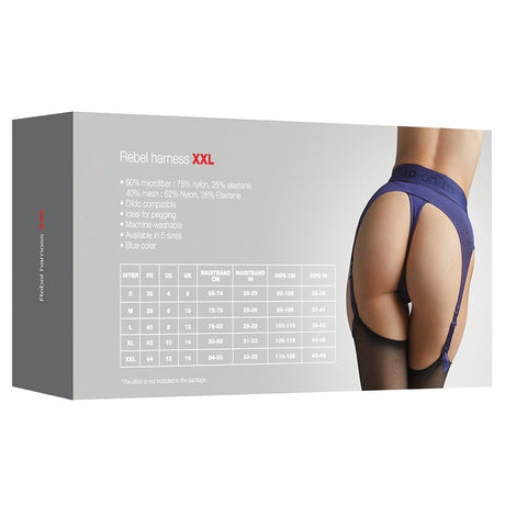 Strap-On-Me Rebel Lingerie Harness - Night Blue