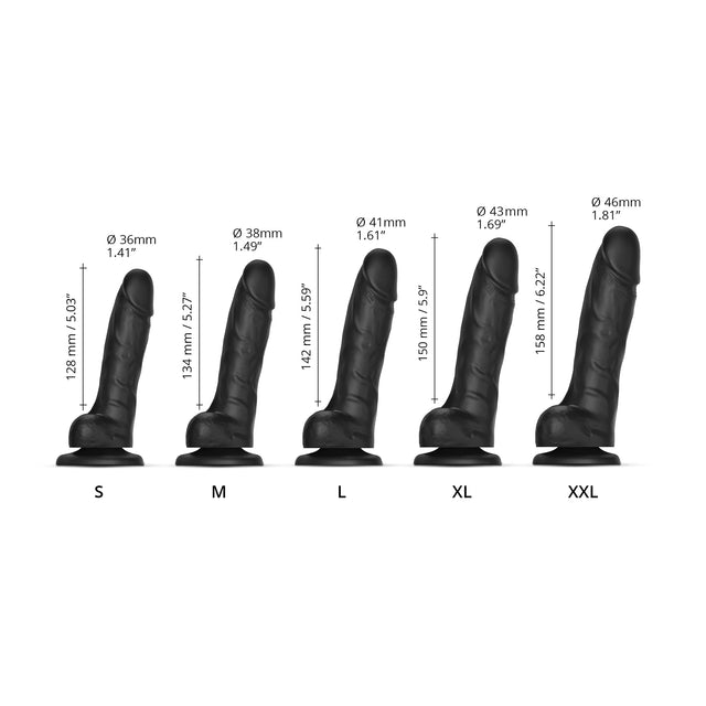Strap-On-Me Sliding Skin Realistic Dildo