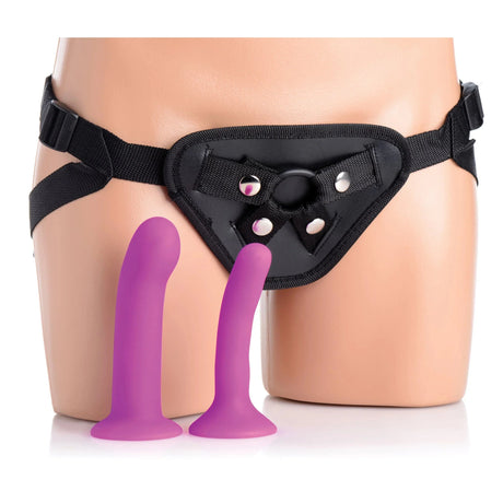 Strap U Double Vibrating Strap On Kit