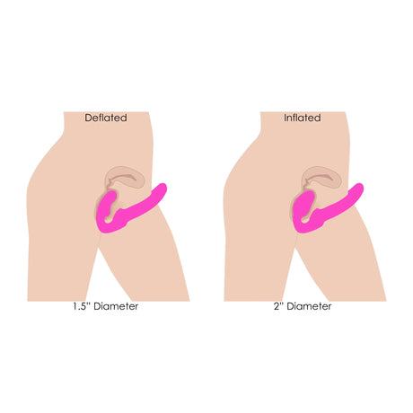 Strap U Evoke Vibrating Inflatable Strapless Strap-On