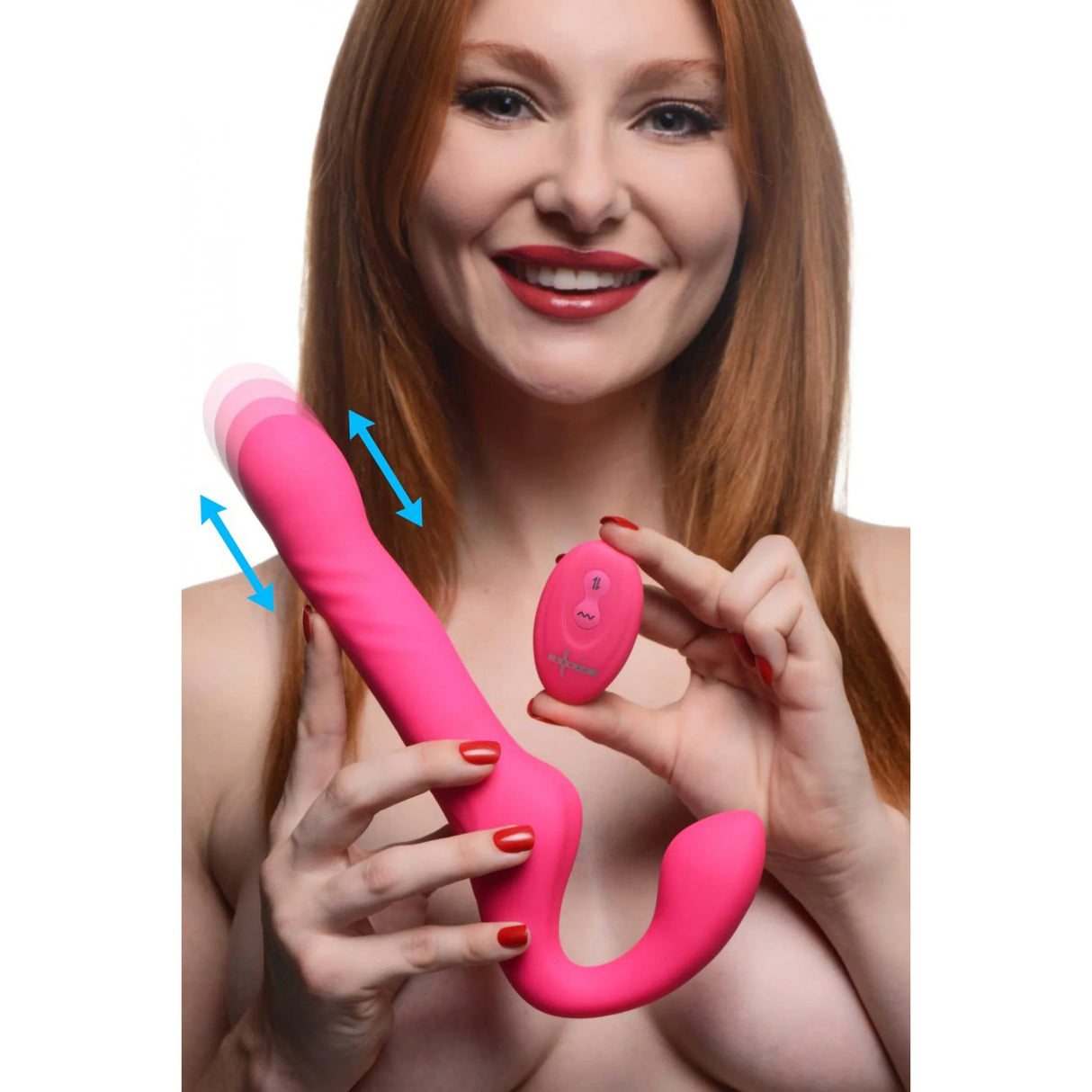 Strap U Mighty-Thrust Thrusting and Vibrating Strapless Strap-On