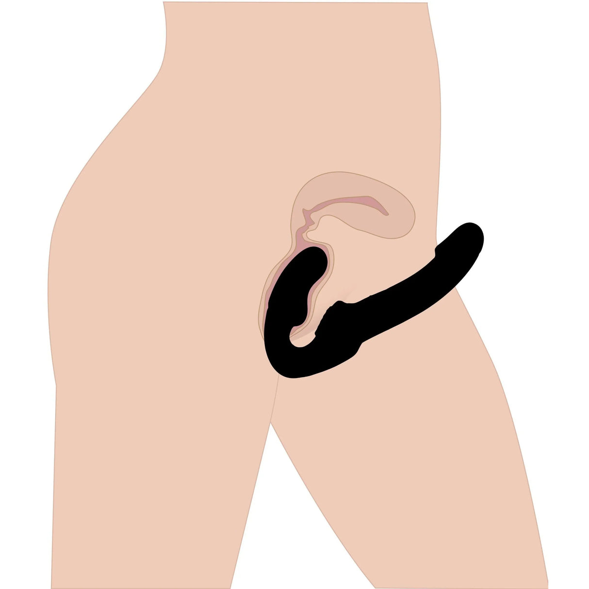 Strap U Revolver Strapless Strap On Dildo