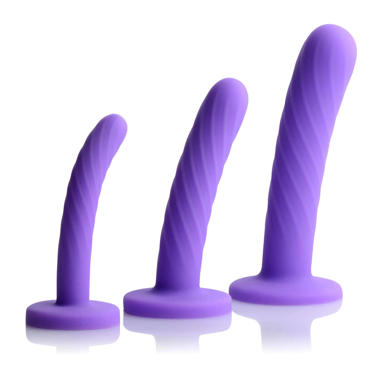 Strap U Strap On Dildo Set of 3 - Purple