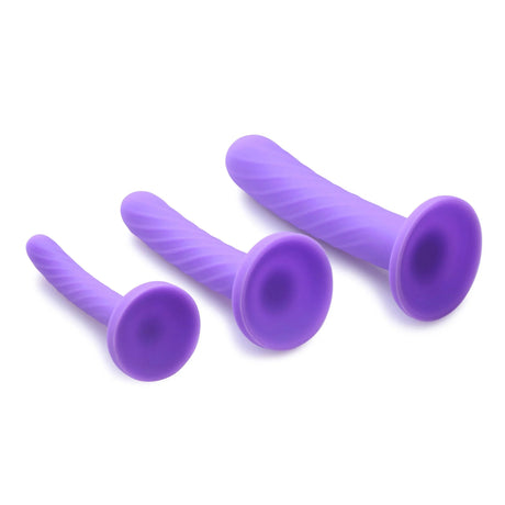 Strap U Strap On Dildo Set of 3 - Purple