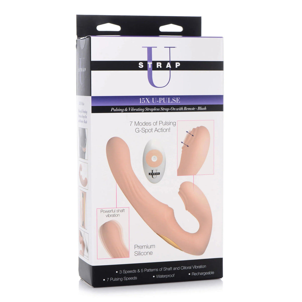 Strap U U-Pulse Pulsing & Vibrating Strapless Strap-on