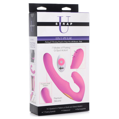 Strap U U-Pulse Pulsing & Vibrating Strapless Strap-on