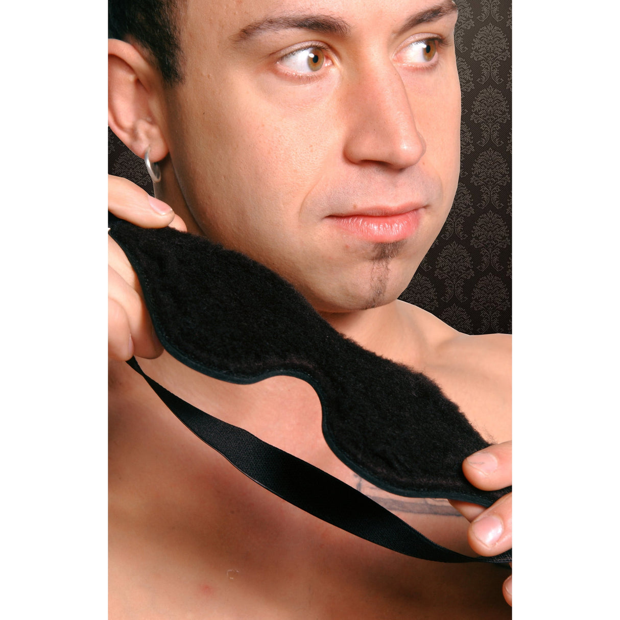 Strict Leather Black Fleece Lined Blindfold