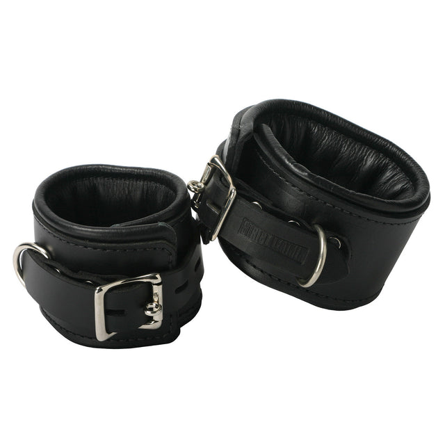 Strict Leather Padded Premium Locking Restraints