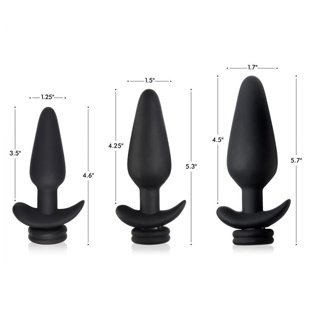 Tailz Snap On Interchangeable Vibrating Silicone Anal Plug