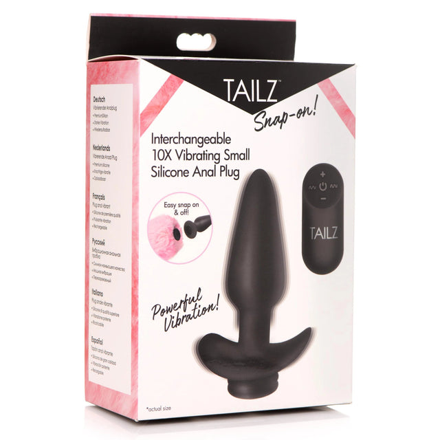 Tailz Snap On Interchangeable Vibrating Silicone Anal Plug