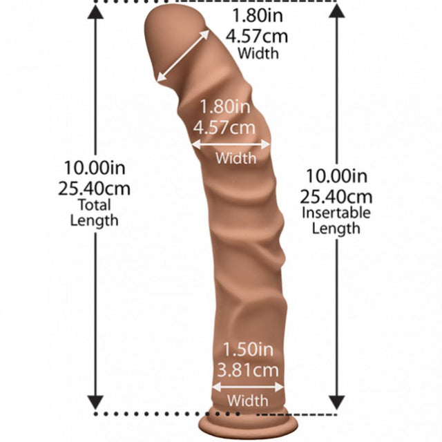 The D Ragin' D 10 Inch Ultraskyn Dual Density Cock
