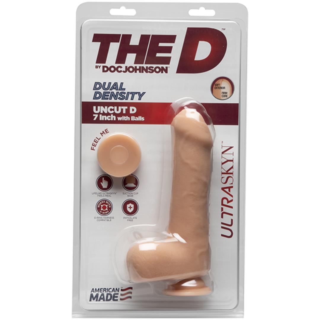 The D Uncut 7 Inch ULTRASKYN Dildo