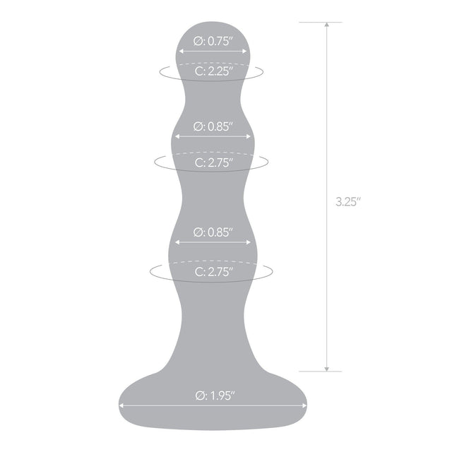 Triple Play Beaded Butt Plug