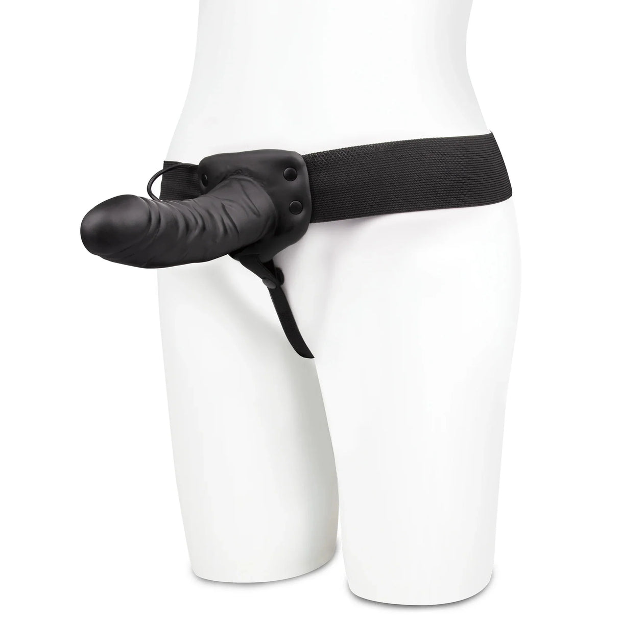 Unisex Vibrating Hollow Strap-On Dildo