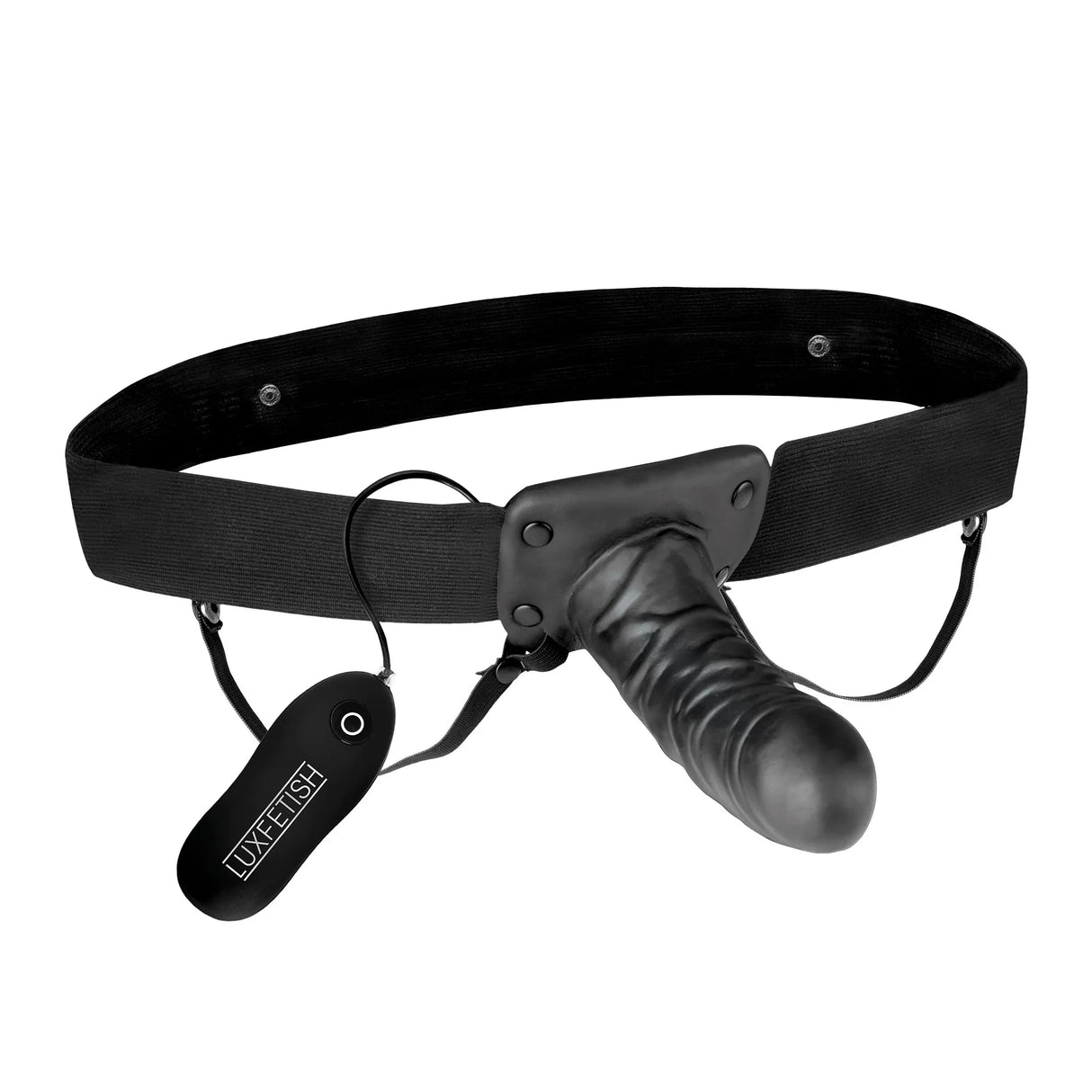 Unisex Vibrating Hollow Strap-On Dildo